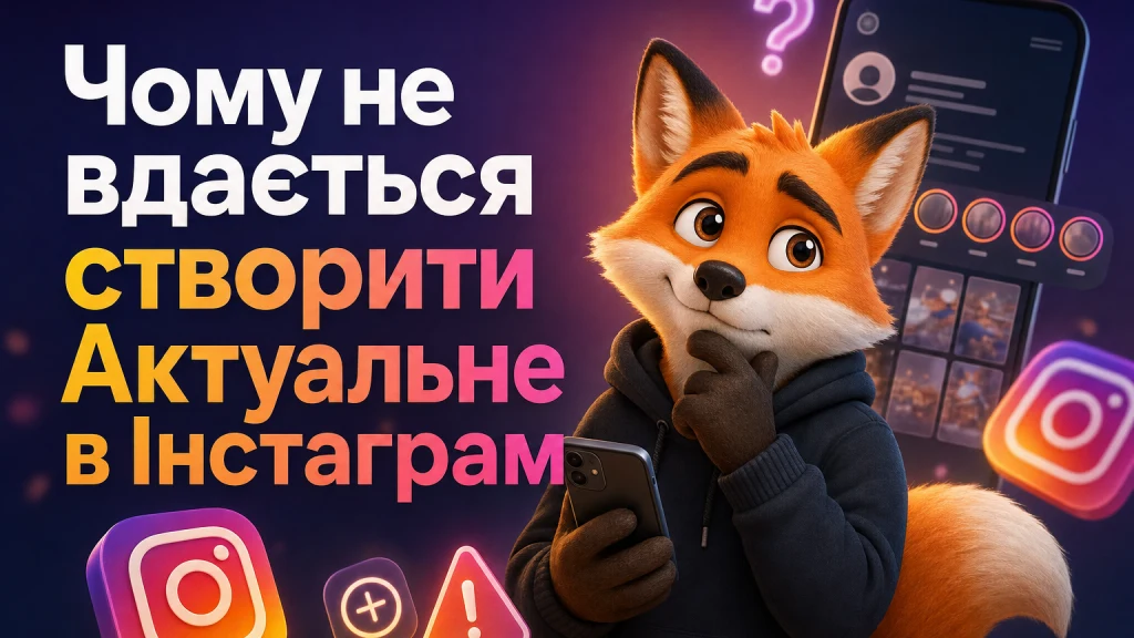 Чому не вдається створити Актуальне в Інстаграм