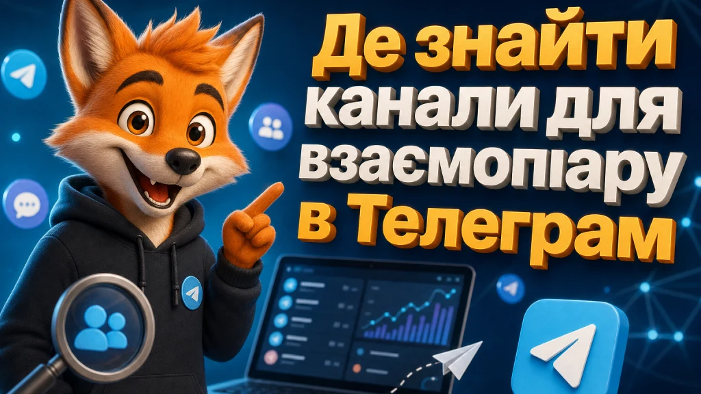 Де знайти канали для взаємопіару в Телеграм