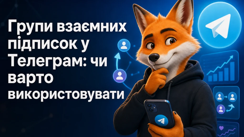 Групи взаємних підписок у Телеграм: чи варто використовувати