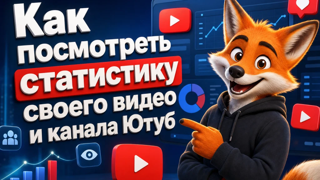 Как посмотреть статистику своего видео и канала Ютуб