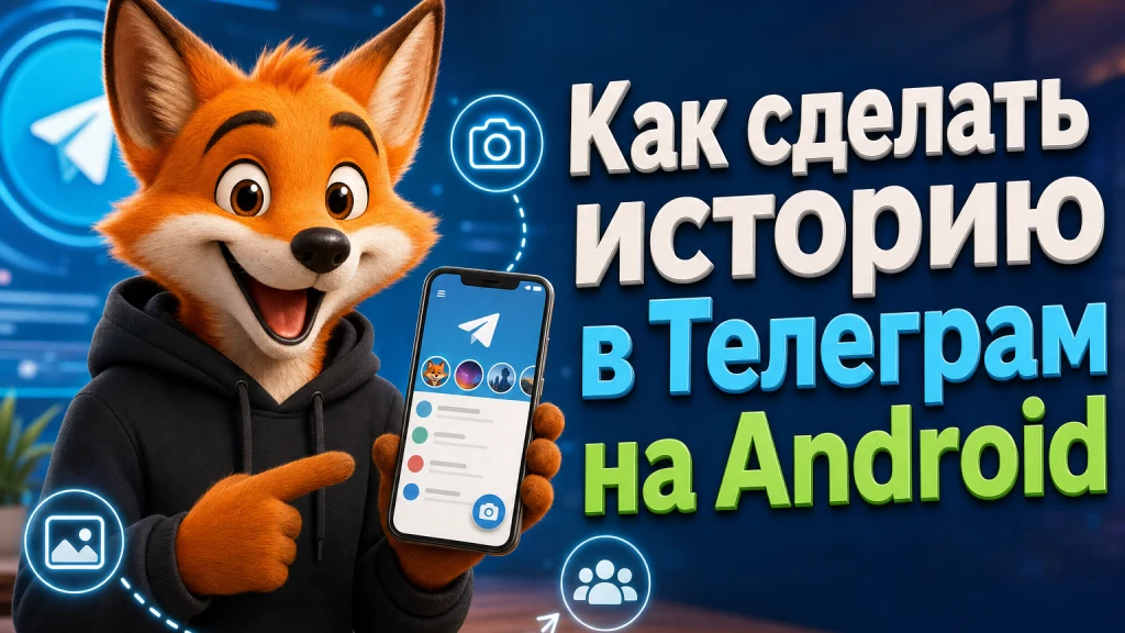 Как сделать историю в Телеграм на Android