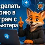 Как сделать историю в Телеграм с компьютера