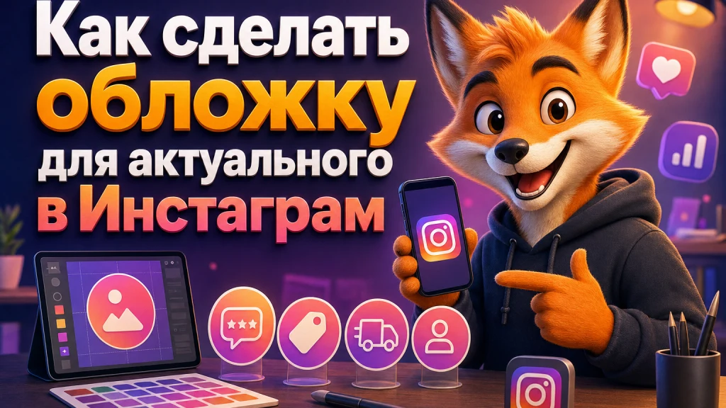 Как сделать обложку для актуального в Инстаграм