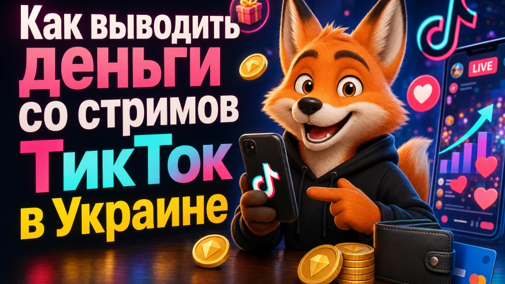 Как выводить деньги со стримов ТикТок в Украине