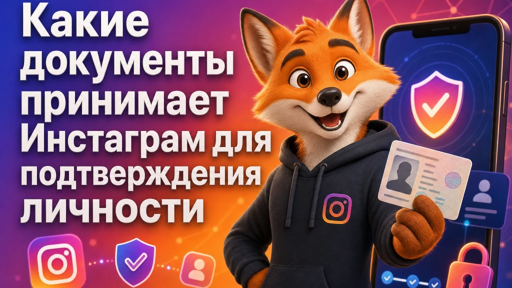 Какие документы принимает Инстаграм для подтверждения личности