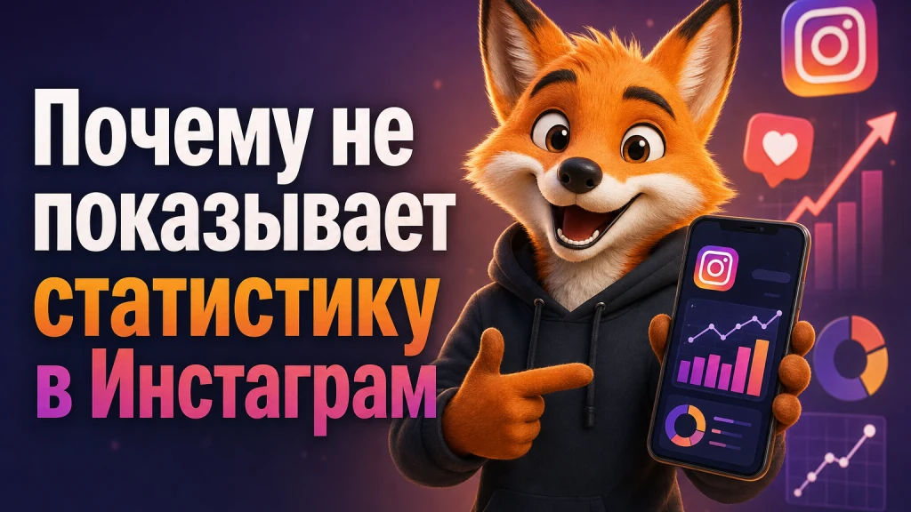 Почему не показывает статистику в Инстаграм