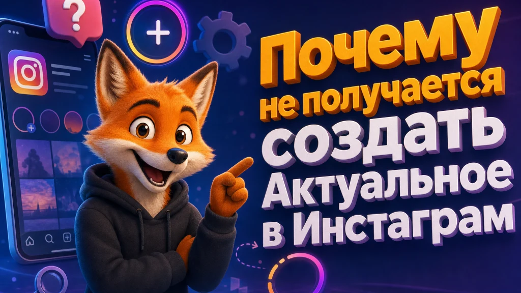 Почему не получается создать Актуальное в Инстаграм