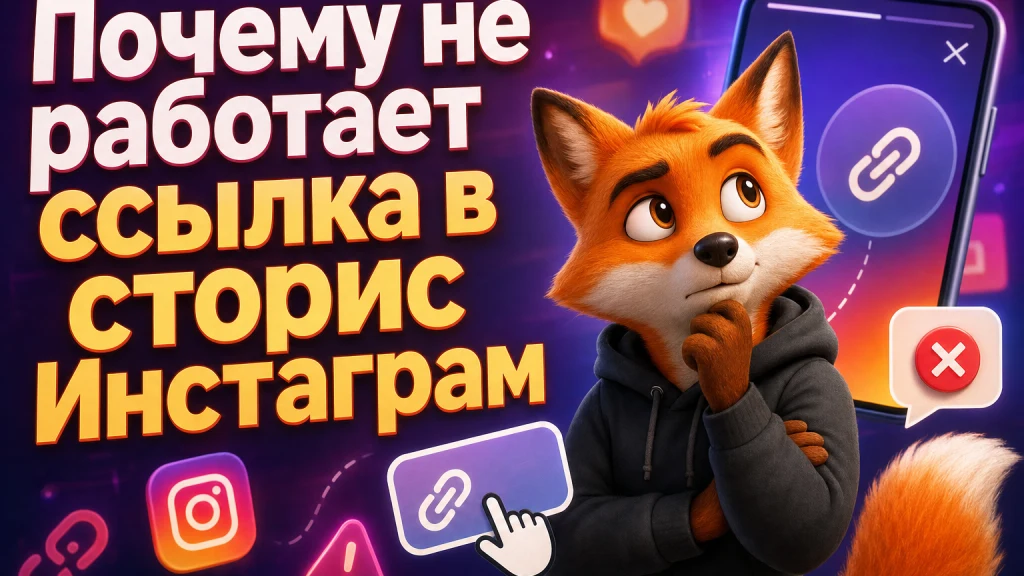 Почему не работает ссылка в сторис Инстаграм