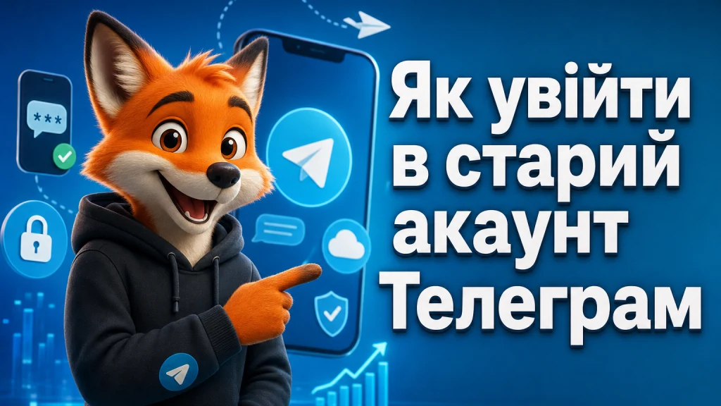 Як увійти в старий акаунт Телеграм