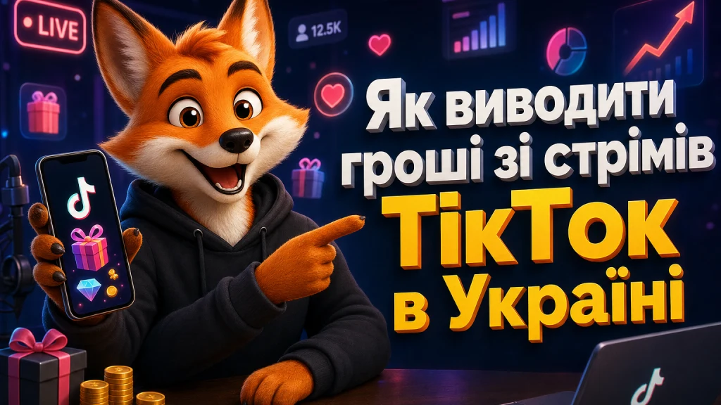 Як виводити гроші зі стрімів ТікТок в Україні