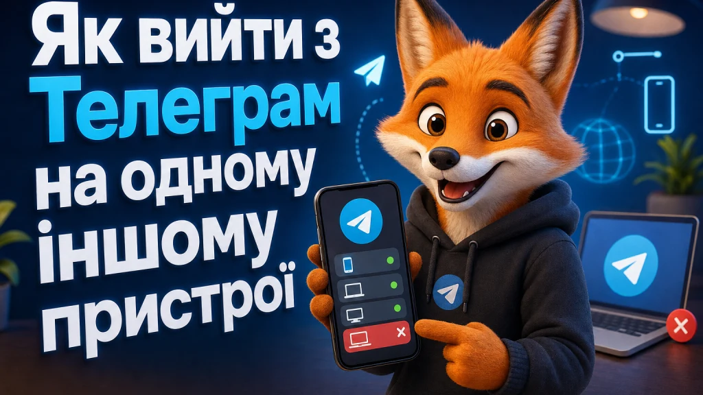 Як вийти з Телеграм на одному іншому пристрої