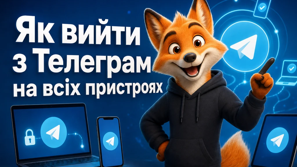 Як вийти з Телеграм на всіх пристроях