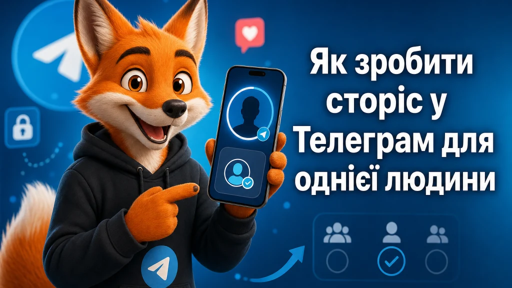 Як зробити сторіс у Телеграм для однієї людини