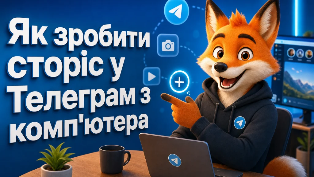 Як зробити сторіс у Телеграм з комп'ютера
