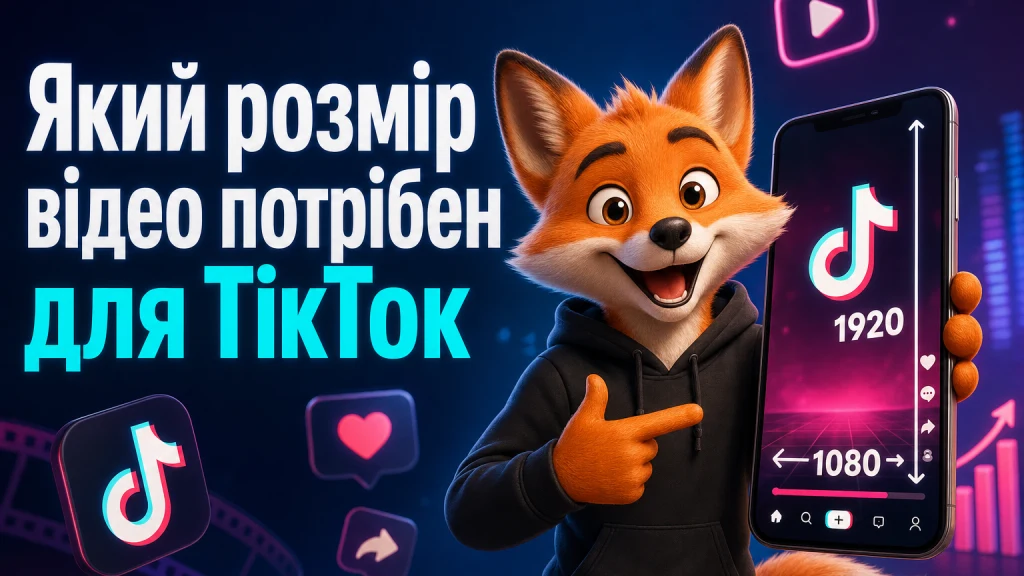Який розмір відео потрібен для ТікТок